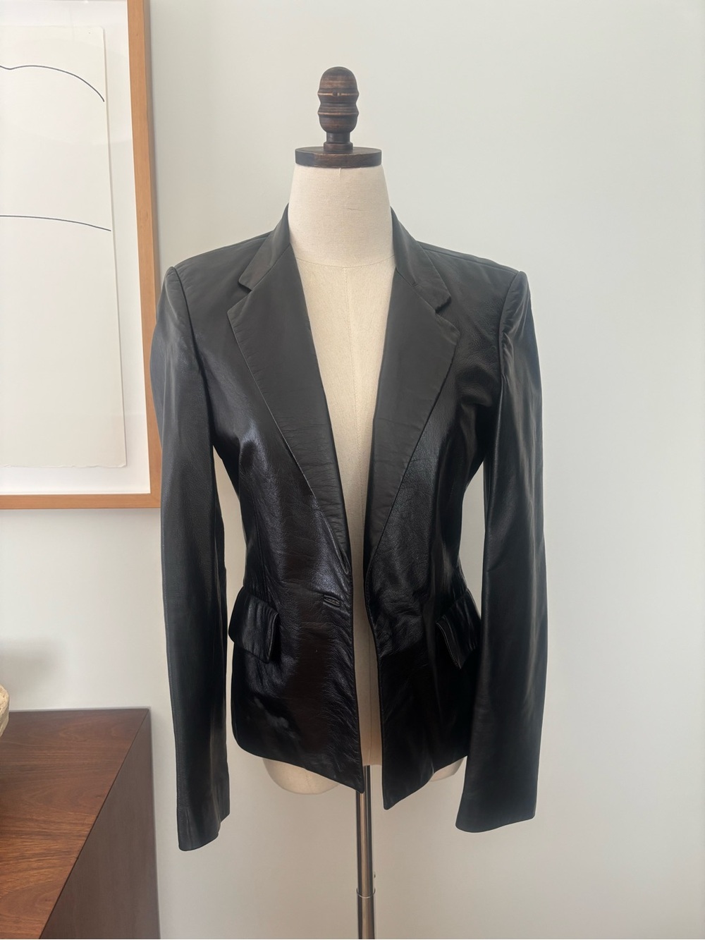 Black Leather Blazer Woman’s